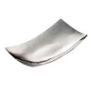 Yamako 23963 Stainless Steel Hammered Rectangular Plate (Large)