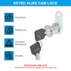 PATIKIL Cabinet Cam Lock with Key 2pcs 5/8"(16mm) Keyed Same