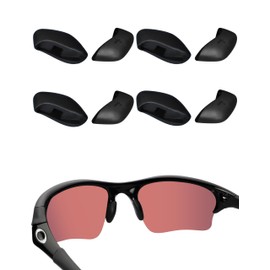 Acefrog 2 Pairs Upgraded Nose Pads for Oakley Flak 2.0 OO9295, Flak Jacket, Half Jacket 2.0 OO9144, Half Jacket XLJ, Flak Beta, Flak Draft Sunglass, Push-in Replacement Nose Piece, Anti-Slip, Black