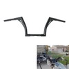 XFMT Motorcycle Black 14" Rise Batwing APE Handlebar 1-1/4" Hangers