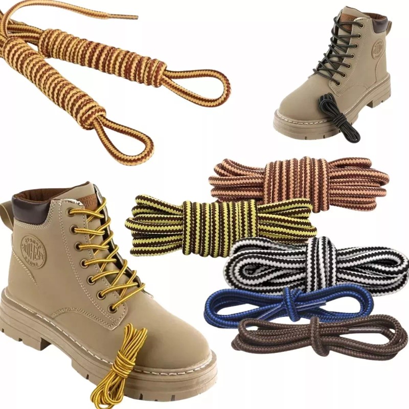 Universo en Linea 5 Par Agujetas Botas Combinadas Redondas Reforzadas