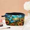 MoCaliduccious Butterfly Makeup Bag Elegant 3D Flutter Design Cosmetic Pouch