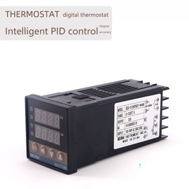 WANGCL Digital PID Controller Intelligent Thermostat with 40A SSR Relay Type K Thermocouple for Electrical Energy Chemical Industry Faeces Tanks Ovens - 0-1300℃