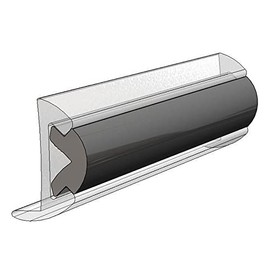 Taco Marine V12-4155BKA50-1 Flexible Rub Rail Vinyl Insert - 3/4" x 3/8"