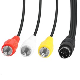REY S-Video 9 Pin SVIDEO Male to 3RCA AV Male Adapter Cable 1.4 m