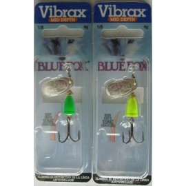 BLUE FOX 2 - BLUE FOX - Classic Vibrax Spinners Size 1 (1/8 oz.) Two Great Colors!
