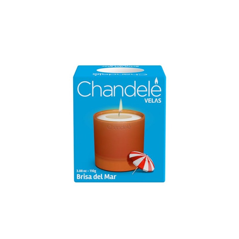 Vela aromática Brisa del Mar en Vaso de barro