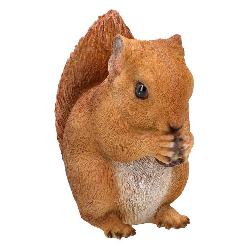 Figuren Shop GmbH Garden Squirrel Figurine - Weatherproof & Hand-Painted