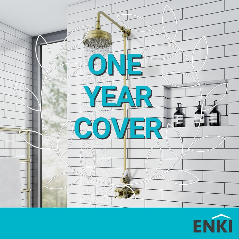 ENKI R35 150mm Traditional Fixed Small Shower Head - Antique