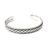 Treasure Bay Men's Silver Bracelet 925 Sterling Silver open Cuff