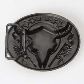 Bull Belt Buckle for Men, Longhorn Bull Belt Buckle, Gold Bull Skull Oval Belt Buckle, Bull Head Belt Buckle, Western Cowboy Belt Buckle, Best Man Belt Buckle, Wedding Belt Buckle Gifts