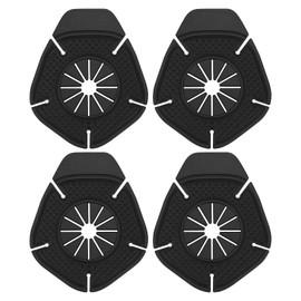 YINETTECH 4PCS Car Wiper Arm Hole Protection Pad Silicone Windshield Wiper Arm Hole Protector Dust Cover Accessories Universal for Most Cars Trucks Black