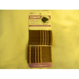 Conair 48 Piece Bobby Pins Extra Long Brown, 4 Oz