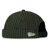 Clape Docker Cap Quick Dry Plaid Brimless Cap Beanie Hat