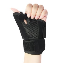 Férula para Pulgar y Muñeca, Férula Túnel Carpiano, Soporte Ajustable para Túnel Carpiano, Ortesis para Túnel Carpiano, Artritis, Tendinitis, Alivia Dolor, Unisex (Negro)