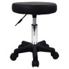 FURWOO Round Rolling Stool Height Adjustable Stool with Wheels for