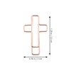 TEHAUX 100pcs Cross Shaped Paper Clips Decorative File Clips for