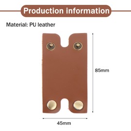 EUYKQNOI 1 x Protective Leather Safety Razor Case, Portable Travel Case for Razor, Robust Protective Case for Safe Transport, Perfect Storage for Razors on the Go