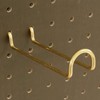 Waki Sangyo ANB-722 Brass Hooks, Double Hole Board, Wall Storage,