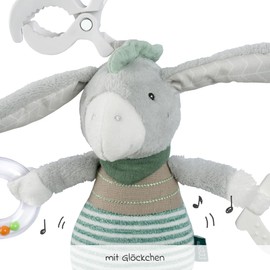 Fehn Activity Toy Donkey - Motor Skills Toy for Baby Seat, Pram & Baby Bed - Toy to Promote Motor Skills & Senses - Baby Toy for Fun from 0 Months