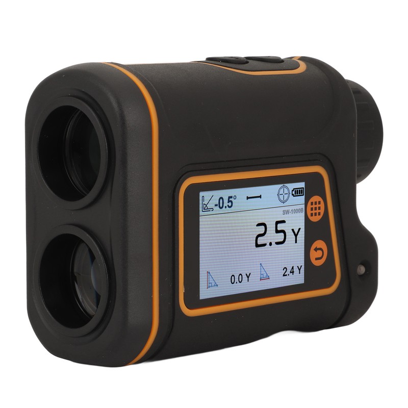 Telescope Range Finder 6X Magnification LCD Touch Screen Laser Distance