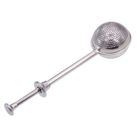 Patty Both Flour Sifter, 304 Stainless Steel Flour Sifter for Baking,One Handed Operation Baking Sifters,Flour Sieve Bakers Dusting Wand for Quick Sifting Cakes and Spices