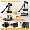 Shcazhcx Cast Iron Juicer, Fruit Squeezer with Stainless Steel Parts