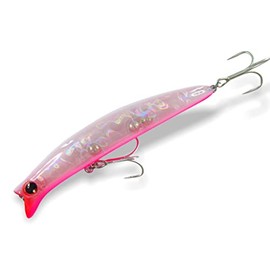 momolures - momowake 90 110 Floating Subsurface Minnow for Saltwater Bass fishing (110mm - PEARL RB)