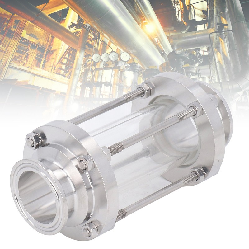 In Line Sight Glass Food Grade 304 Stainless Steel Omnidirectional