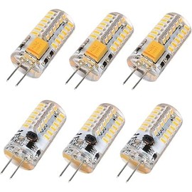 Welitesim 6pcs LED Bulb Bi-Pin Base Lights 3W AC/DC 12V Daylight White 6000K G4 Bulb for Outdoor Lighting Deck Stair Step Path Paver Lights Landscape Bulbs (Pack of 6)