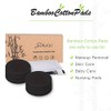 Almohadillas desmaquillantes reutilizables color negro, lavables, paquete de 10 unidades