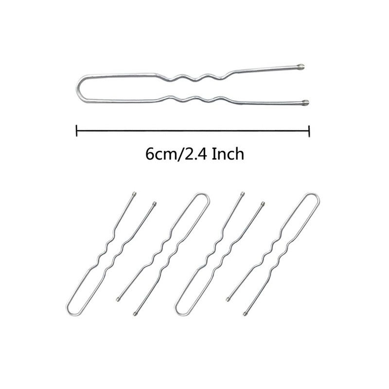 330 Count U Shaped Silver Hair Pins for Buns, YINGFENG