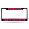 Rico Mississippi Ole Miss Rebels Black Metal License Plate Frame