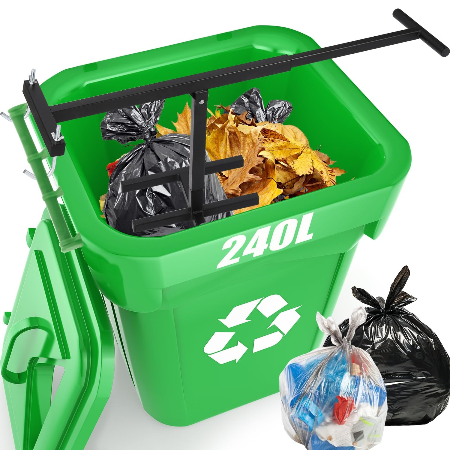 NEWTRY Manual Trash Compactor, 120L-240L Home Manual Garbage Compressor ...