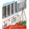 YOGEERNIC Adhesive Hooks for Wall(13lb Max), Wall Hangers Without Nails
