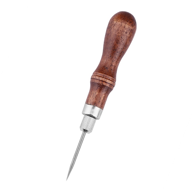 4 In 1 Wooden Handle Leather Stitching Sewing Awl DIY