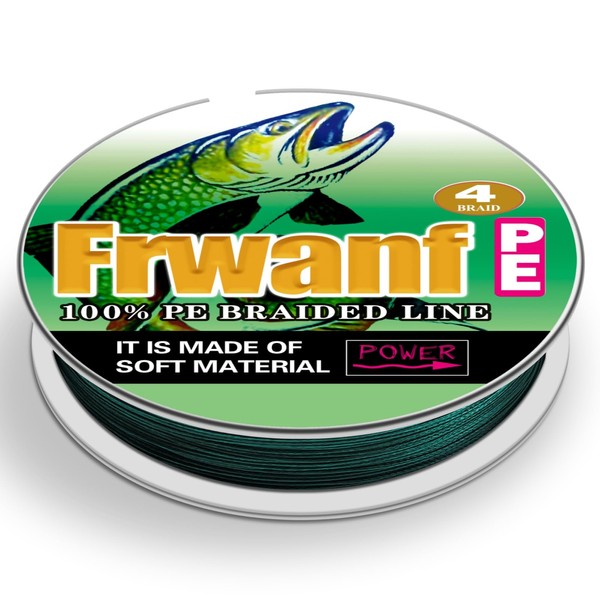 Frwanf Geflochtene Angelschnur, Farbe verblasst nicht, 100 m - 2000