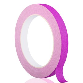 GEYYANG Spike Tape, Purple Fluorescent Gaffers Tape 1/2 inch x 20 Yards, Black Light UV Reactive, Multipurpose Fluorescent Spike Tape for Stage Marking, Party and Art Crafts