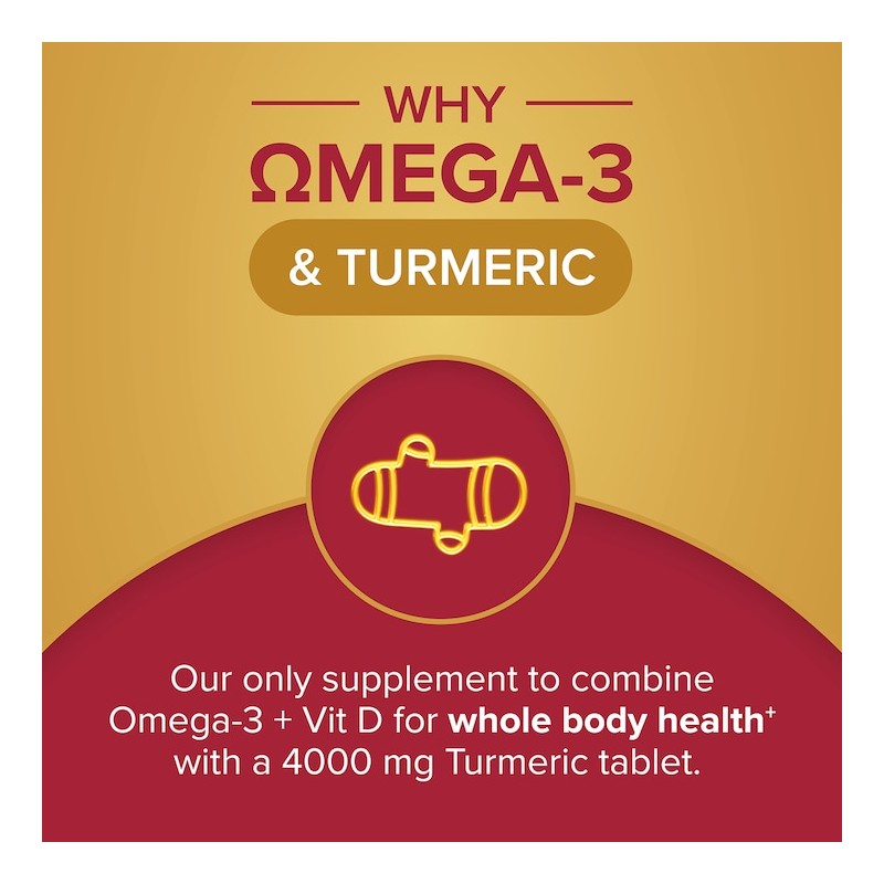 Seven Seas Omega-3 Fish Oil & Vitamin D Plus Turmeric