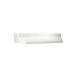 Broan-NuTone F403011 Insert with Light, Exhaust Fan for Under Cabinet Two-Speed Four-Way Convertible Range Hood, 30-Inch, White on White
