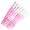 9 PCS Gradient Color Crochet Hook Set Knitting Needles Stitches