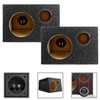Pricedrightsales 6.5" Midrange and Tweeter Car Speaker Box Universal Enclosures