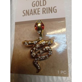 Suit Yorself Costume Co. 2  Adult 14+ Gods & Goddesses Gold Snake Rings 1 Piece Costume Jewelry (BB)