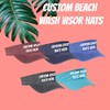 INK STITCH Unisex C944 Custom Stitching Embroidery Beach Washed Visor
