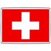 Pixly® Switzerland Flag Fridge Magnet Large Jumbo Size Swiss Keepsake
