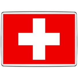 Pixly® Switzerland Flag Fridge Magnet Large Jumbo Size Swiss Keepsake Country Souvenir Novelty Refrigerator Magnets Gift