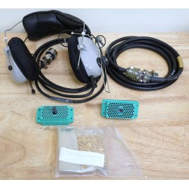 JTC Military Microphone Headset 718407-1 Pilot Aviation Headphones Install Kit
