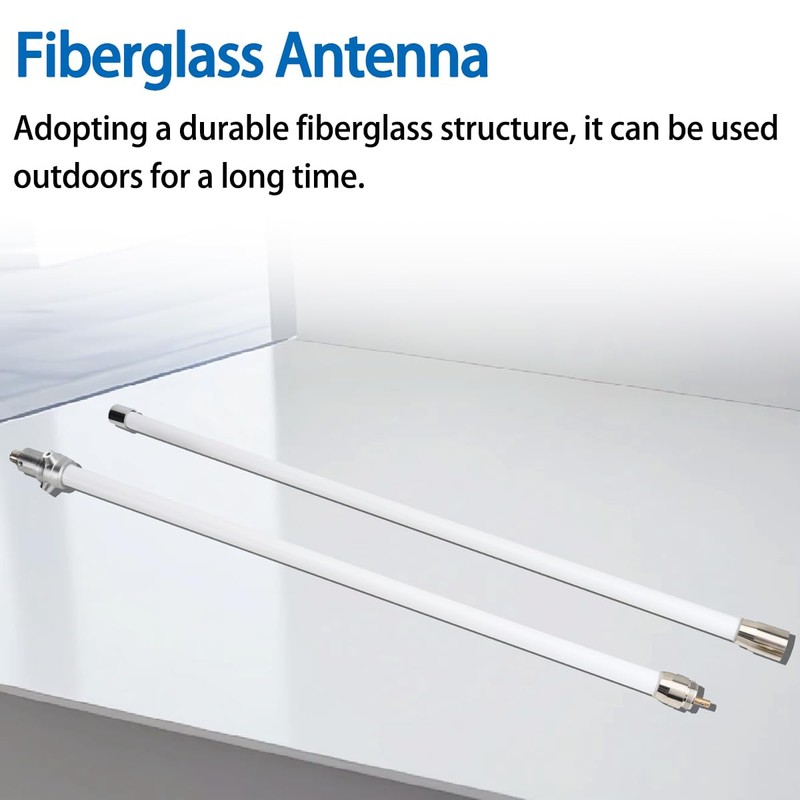 GMRS Base Antenna 462-467MHz,7.2dBi High Gain Fiberglass GMRS UHF-Female SO239