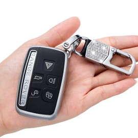LCXWZNDY for Land Rover Key Fob Case Cover, Compatible with Land Rover Range (A Black)