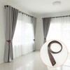 Leather Curtain Tie Backs, 4 Piece Minimalist Leather Drapery Tiebacks,